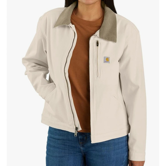 Carhartt Detroit Jacket Women's (Size S) Rugged Flex Relaxed Fit Canvas Coat NEW - Picture 1 of 5